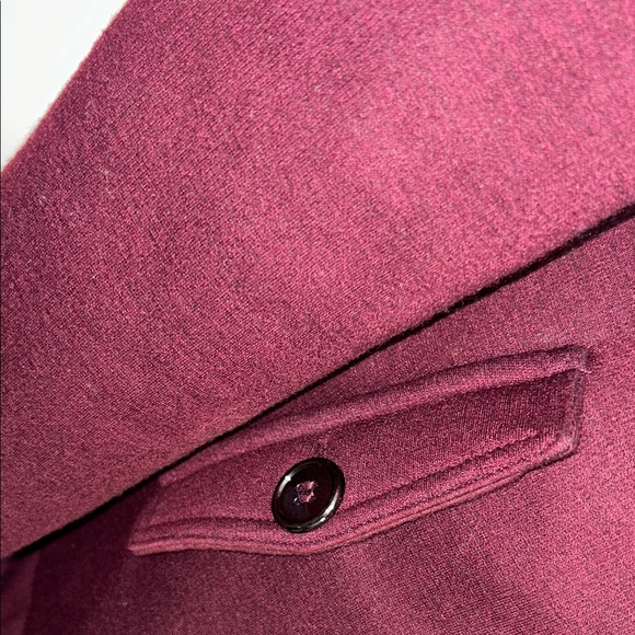 Rue21 Women's Burgundy Double-Breasted Pea Coat - Picture 7 of 16